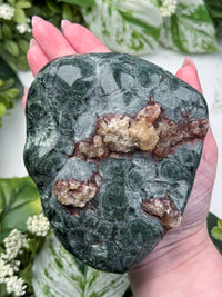Seraphinite with Calcite Freeform - #8