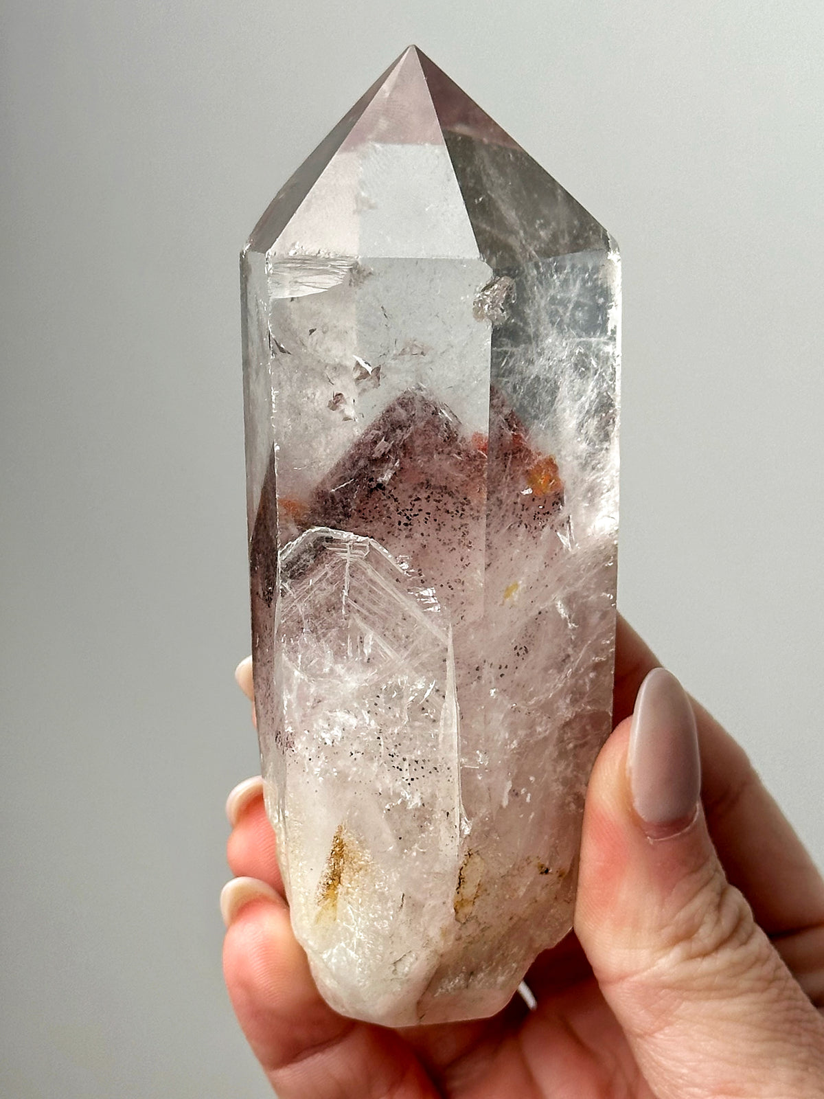 Polished Hematite in Quartz - #18