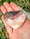 Pink Aragonite Heart - #1