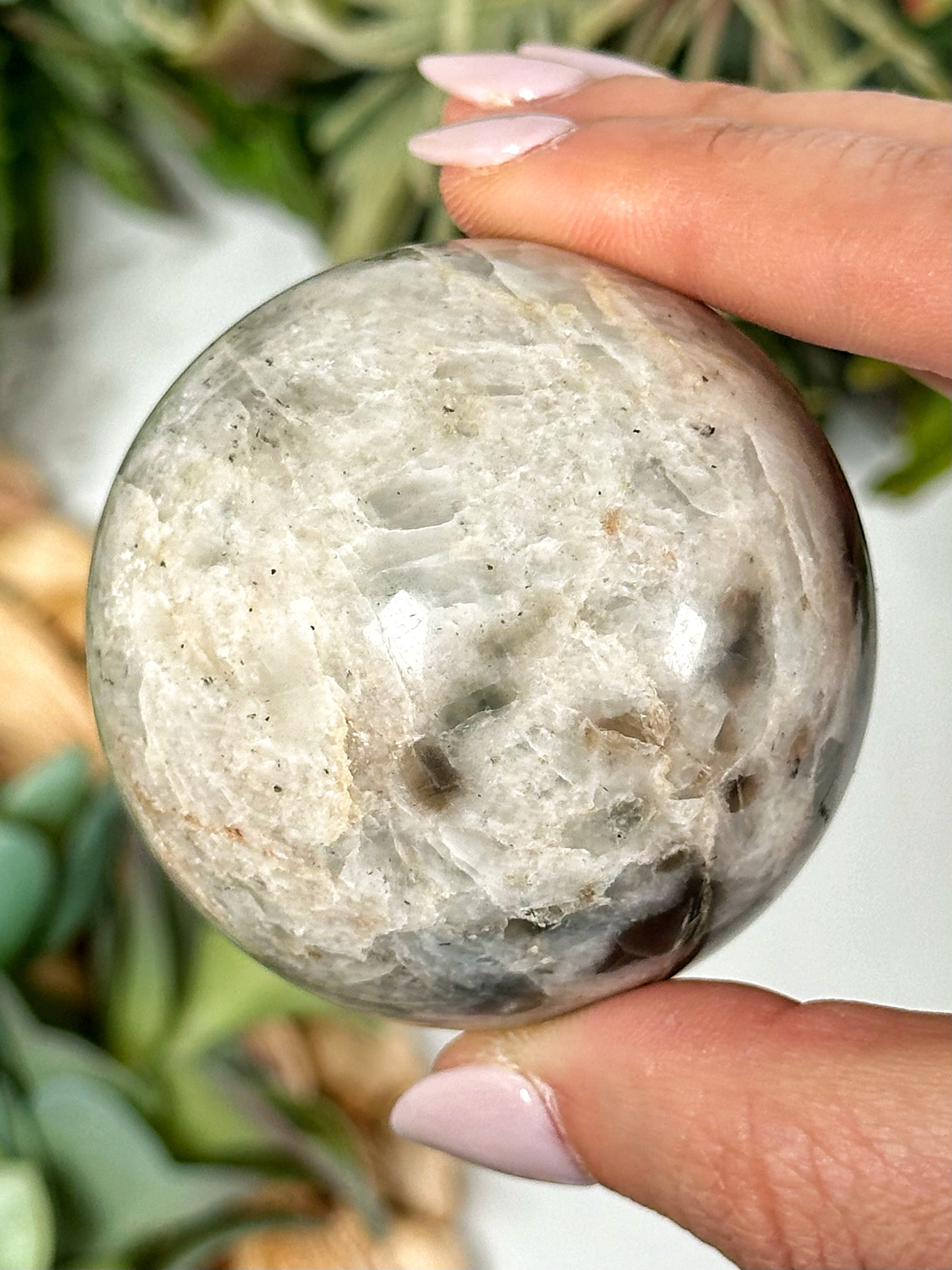 Flashy Polarity Moonstone Sphere - #3