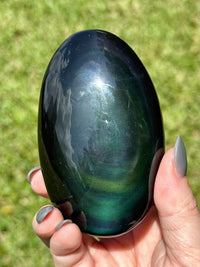 Rainbow Obsidian Palmstone - #3