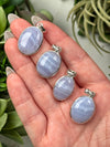 Blue Lace Agate Pendants - Throat Chakra - No. 56
