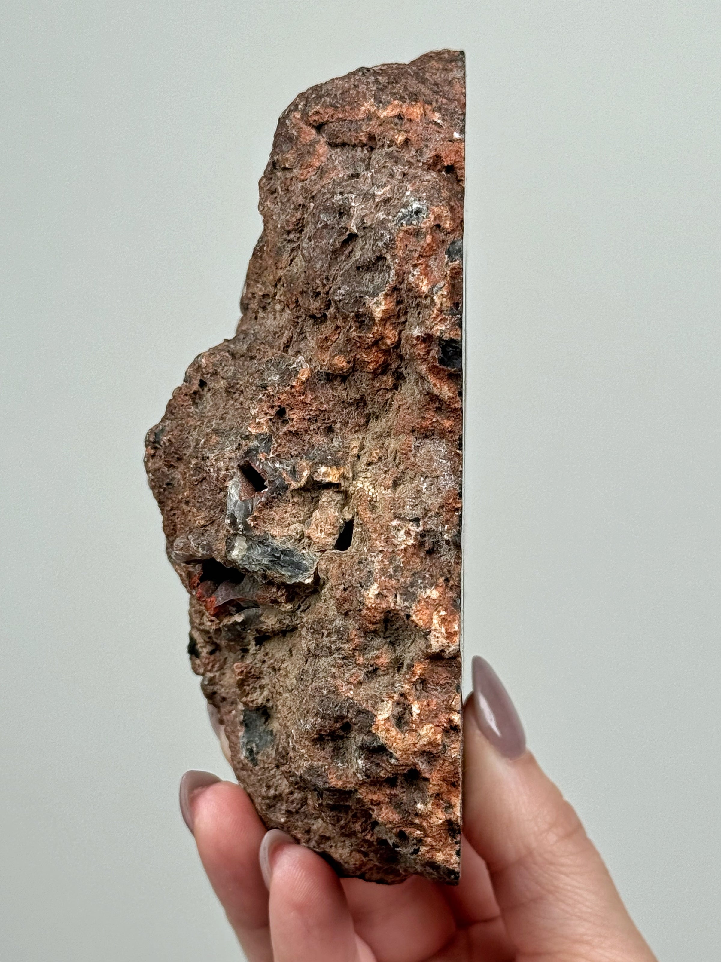 Red Fox Agate Geode - #1