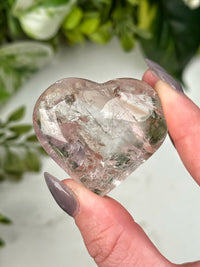 UV Reactive Amethyst Heart - #4