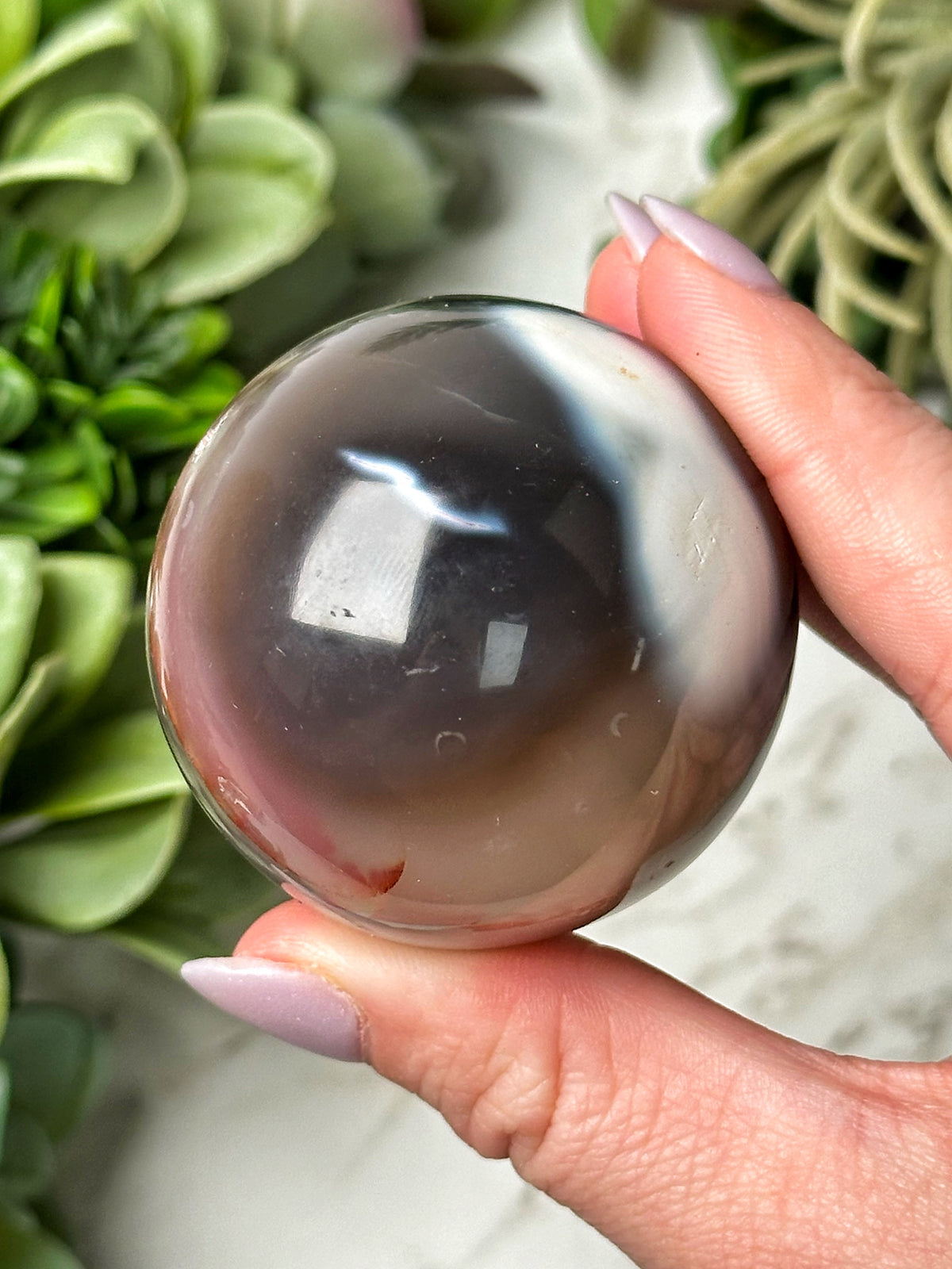 Orca Agate Sphere - #15