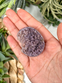 Grape Agate Palmstone - #1