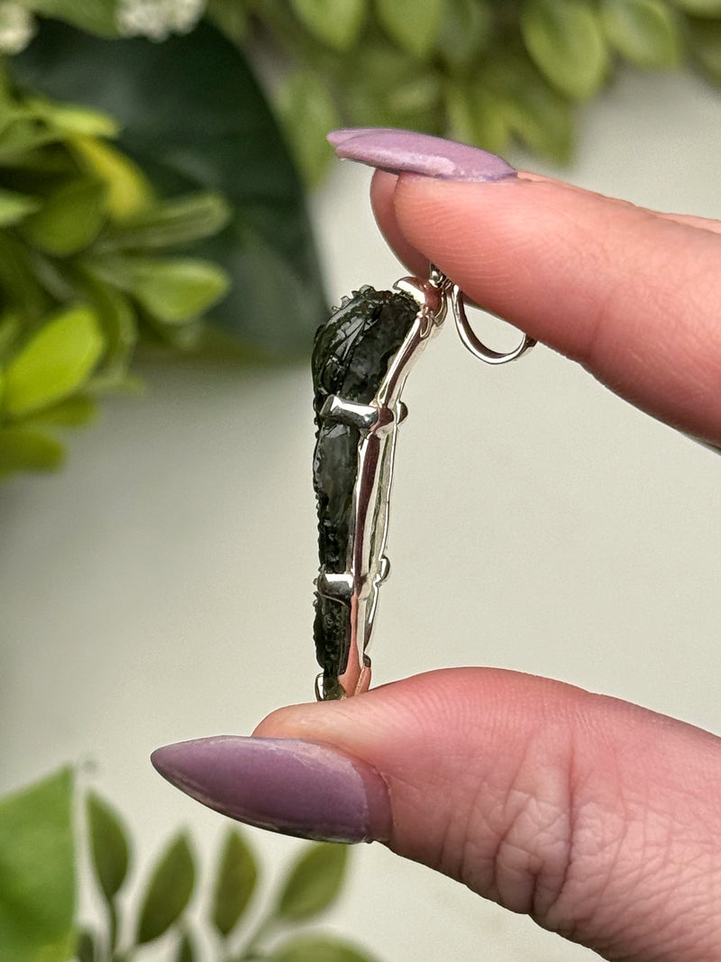 Moldavite Dragon Pendant - #111