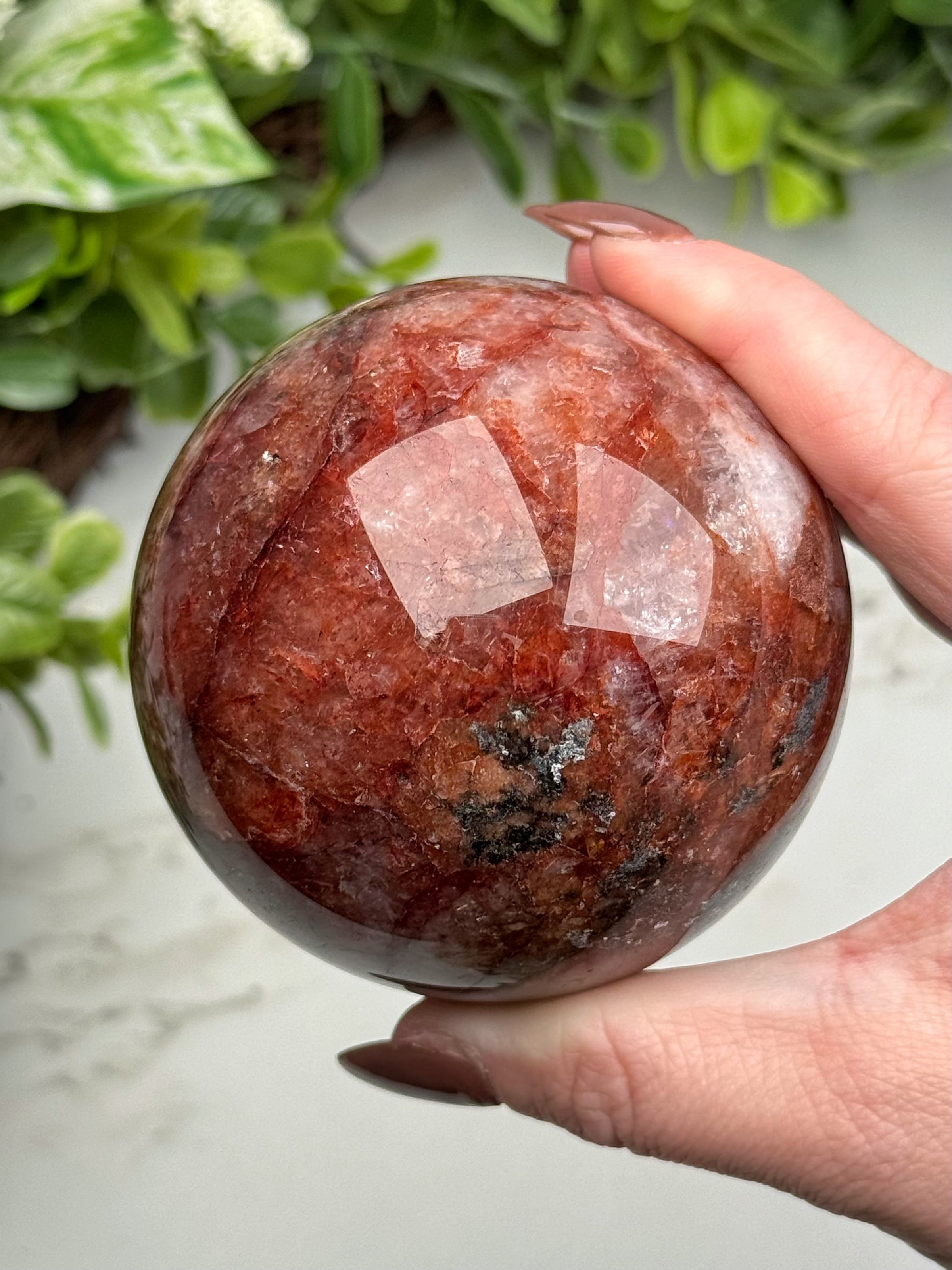 Fire Quartz Sphere - #13