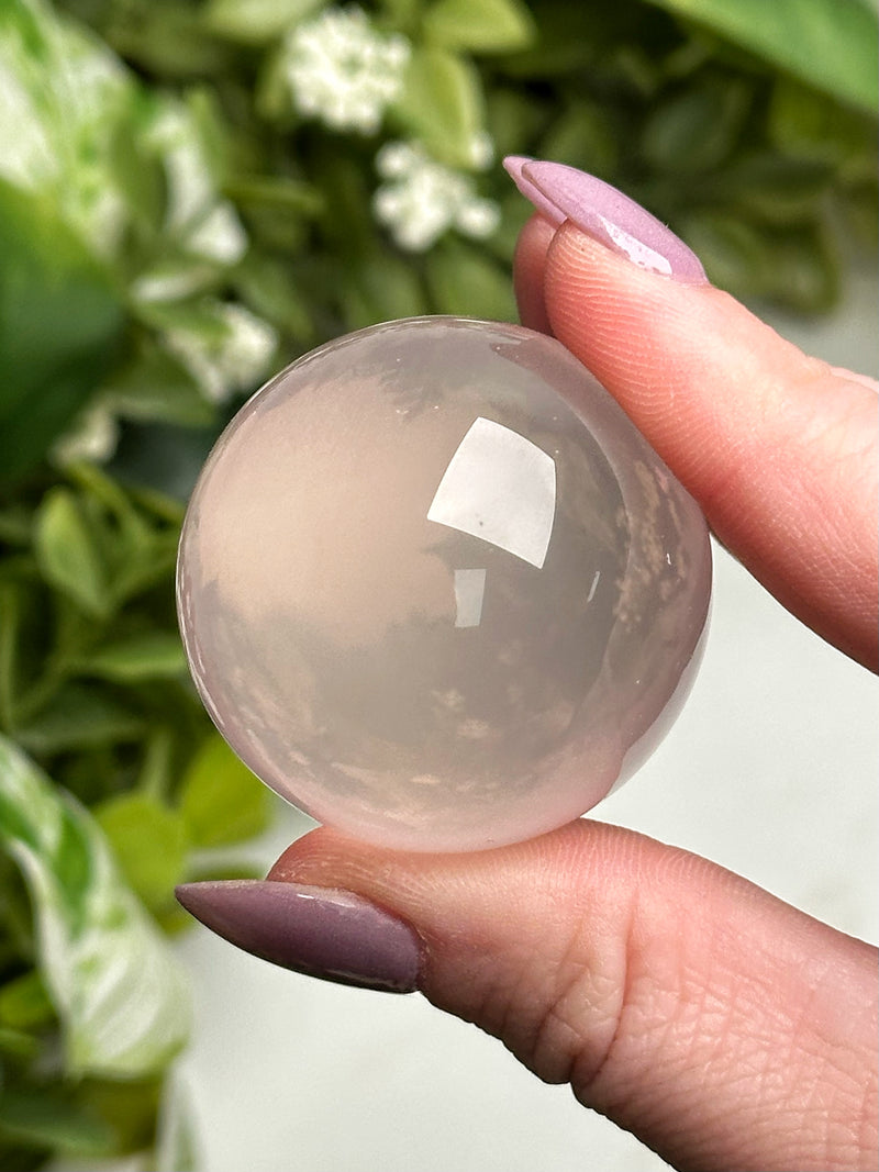 Star Rose Quartz Sphere - #16