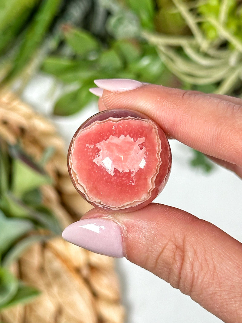 Gem Rhodochrosite Sphere - #3