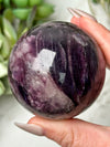 Gem Lepidolite Sphere - #7