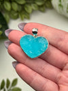 Hemimorphite Heart Pendant - #1