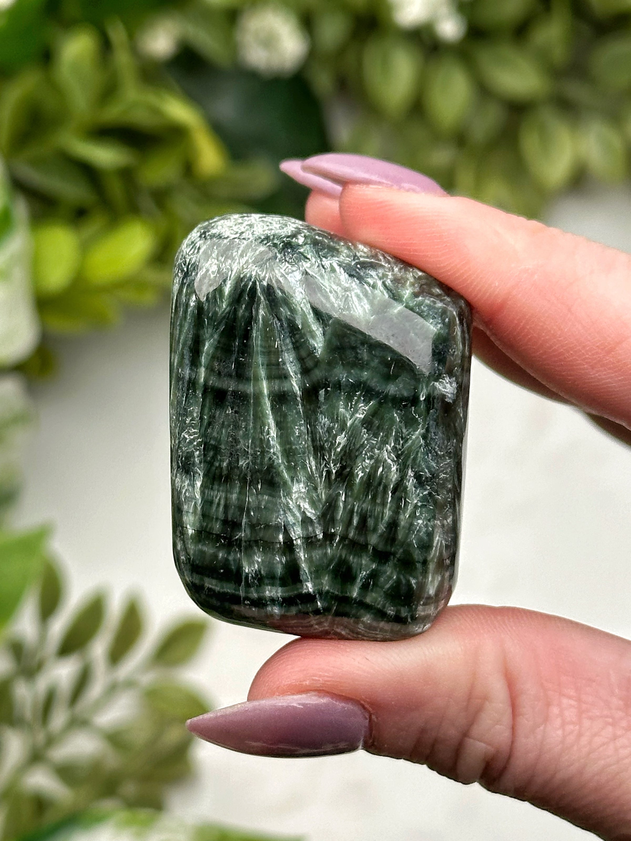 Seraphinite Palmstone - #1