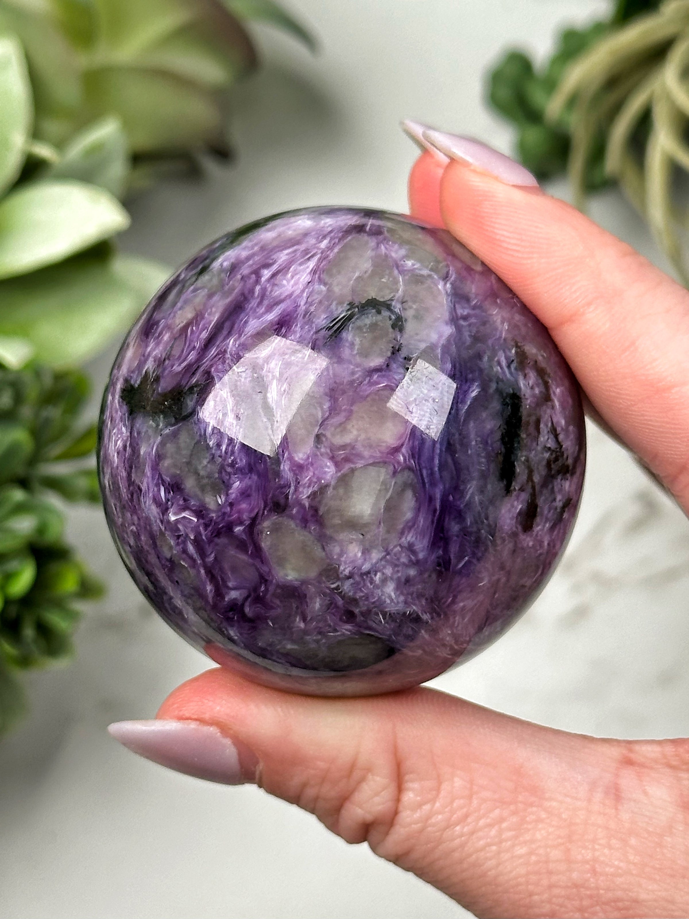 Charoite Sphere - #1