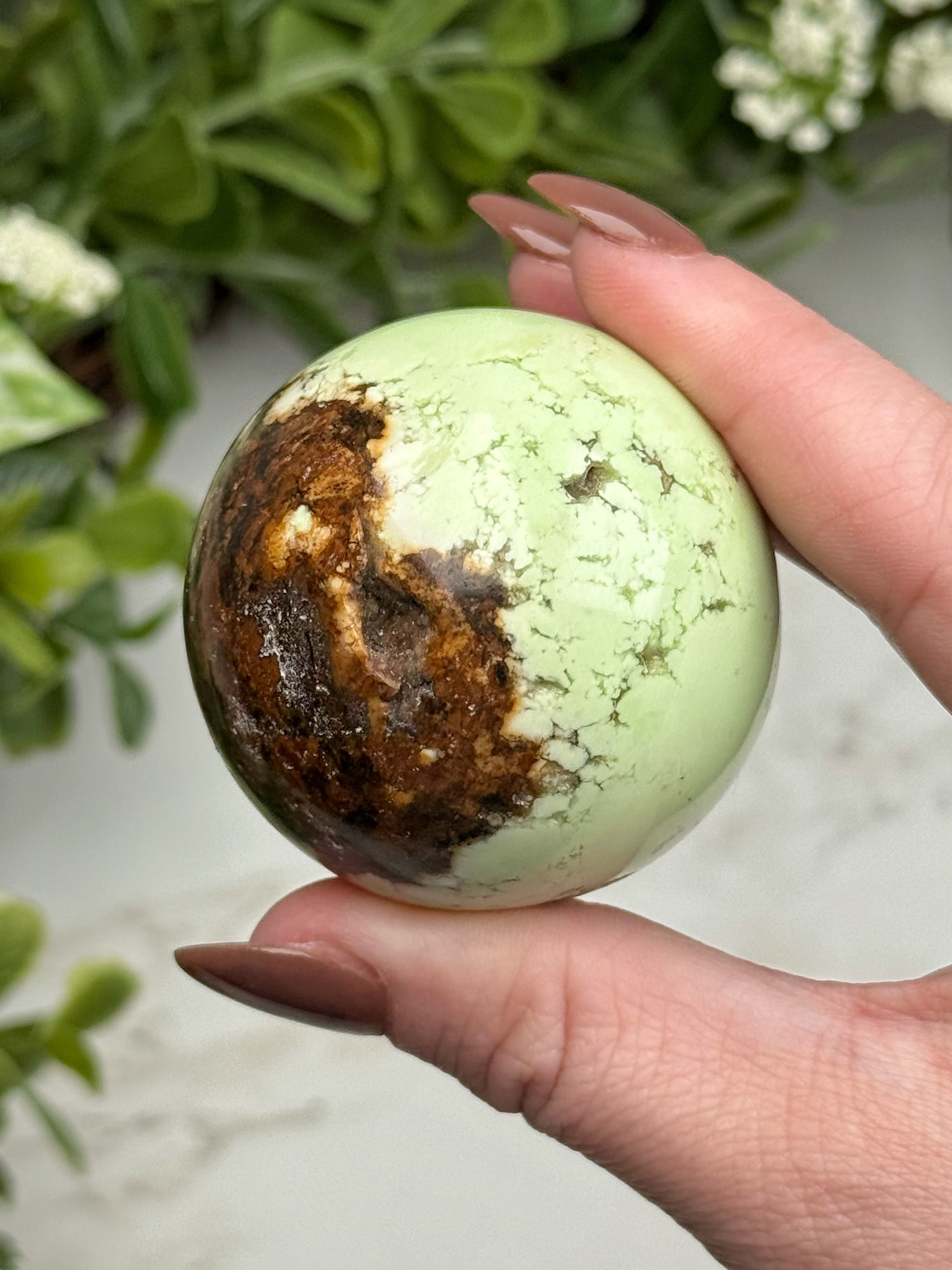 Chrysoprase Sphere - #9