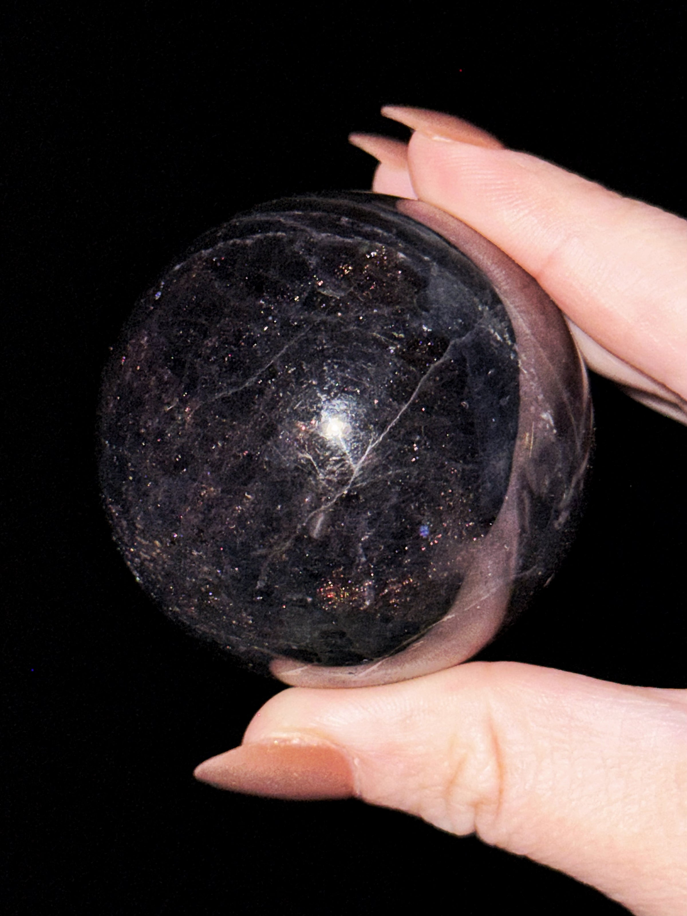 Iolite with Sunstone Sphere - #10