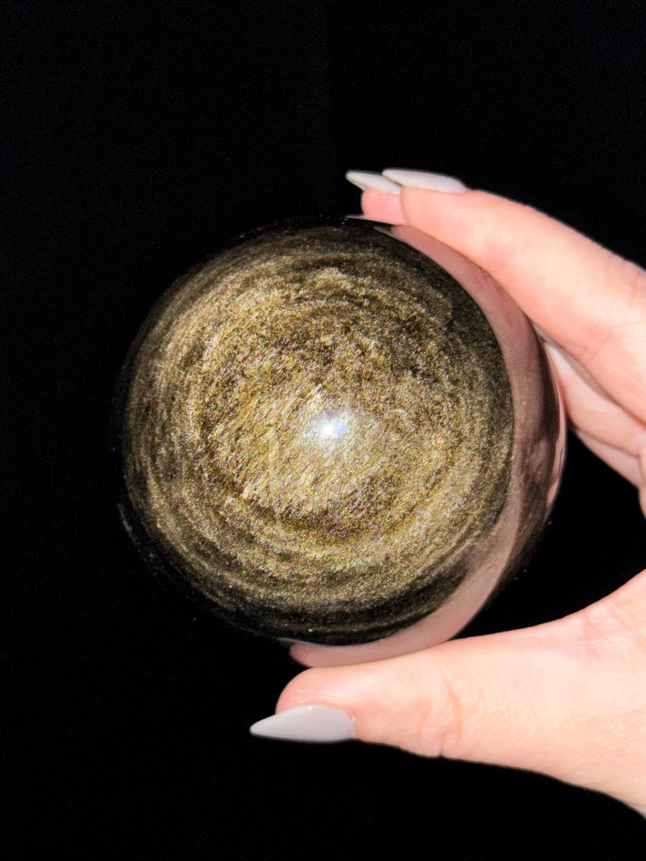 Gold Sheen Obsidian Sphere - #5