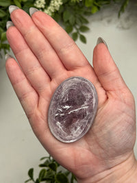 Gem Lepidolite Palmstone - #9