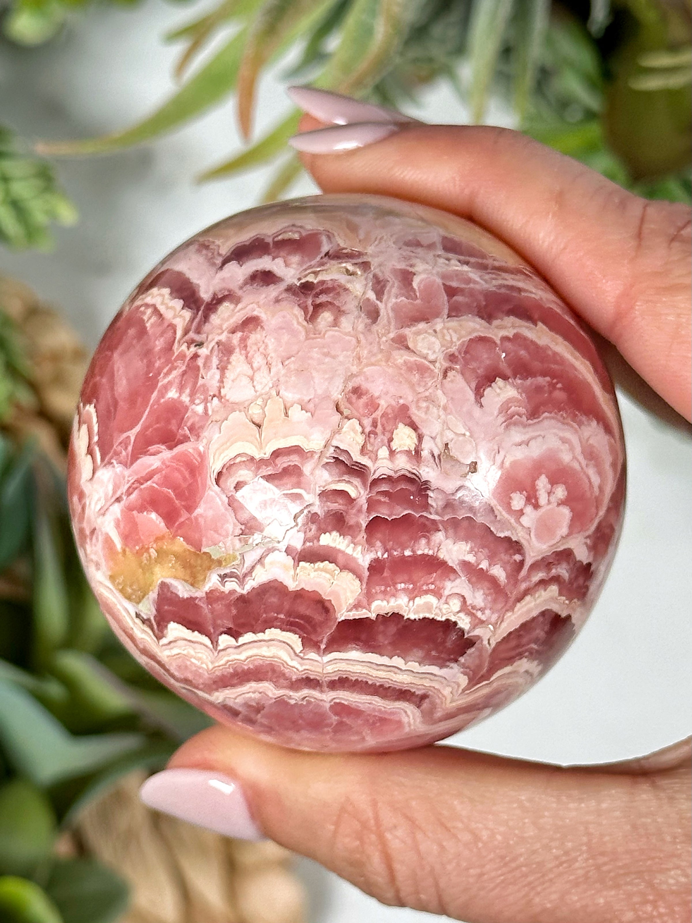 Rhodochrosite Sphere - #1