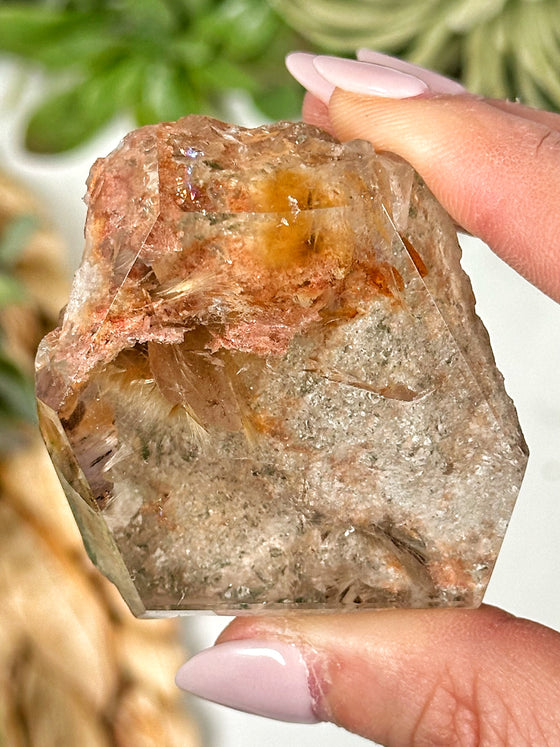 Garden Quartz with Rutile Freeform - #1