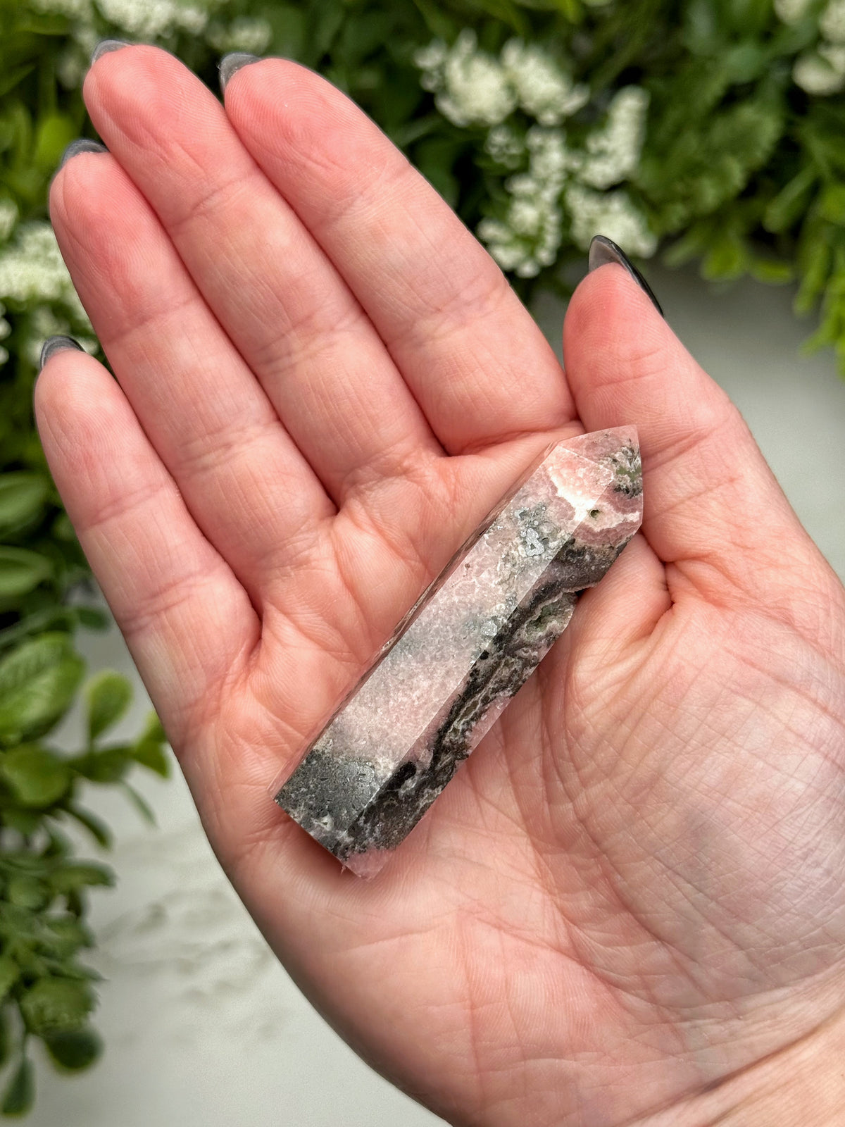 Rhodochrosite Point - #7