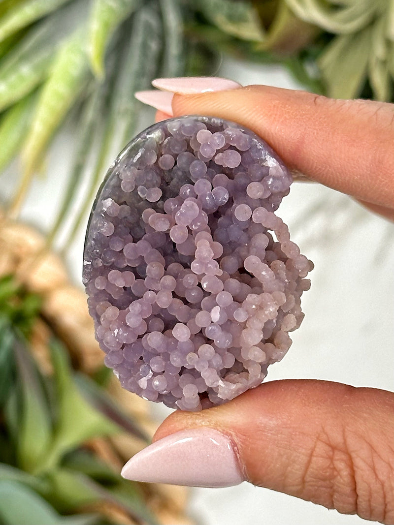 Grape Agate Palmstone - #2