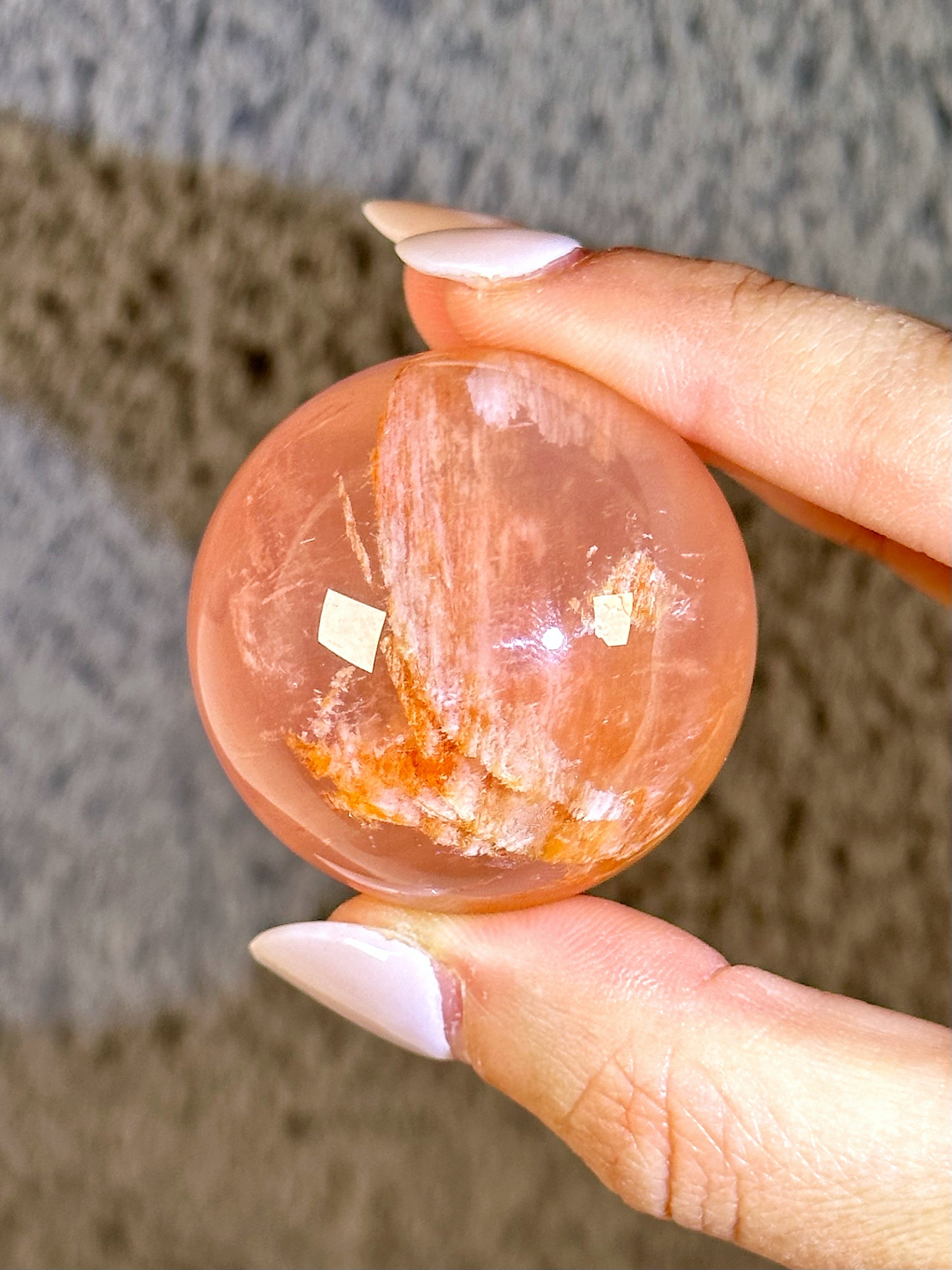 Six Star Garden Rose Quartz Sphere - #1