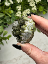 Raw Epidote in Quartz - #13