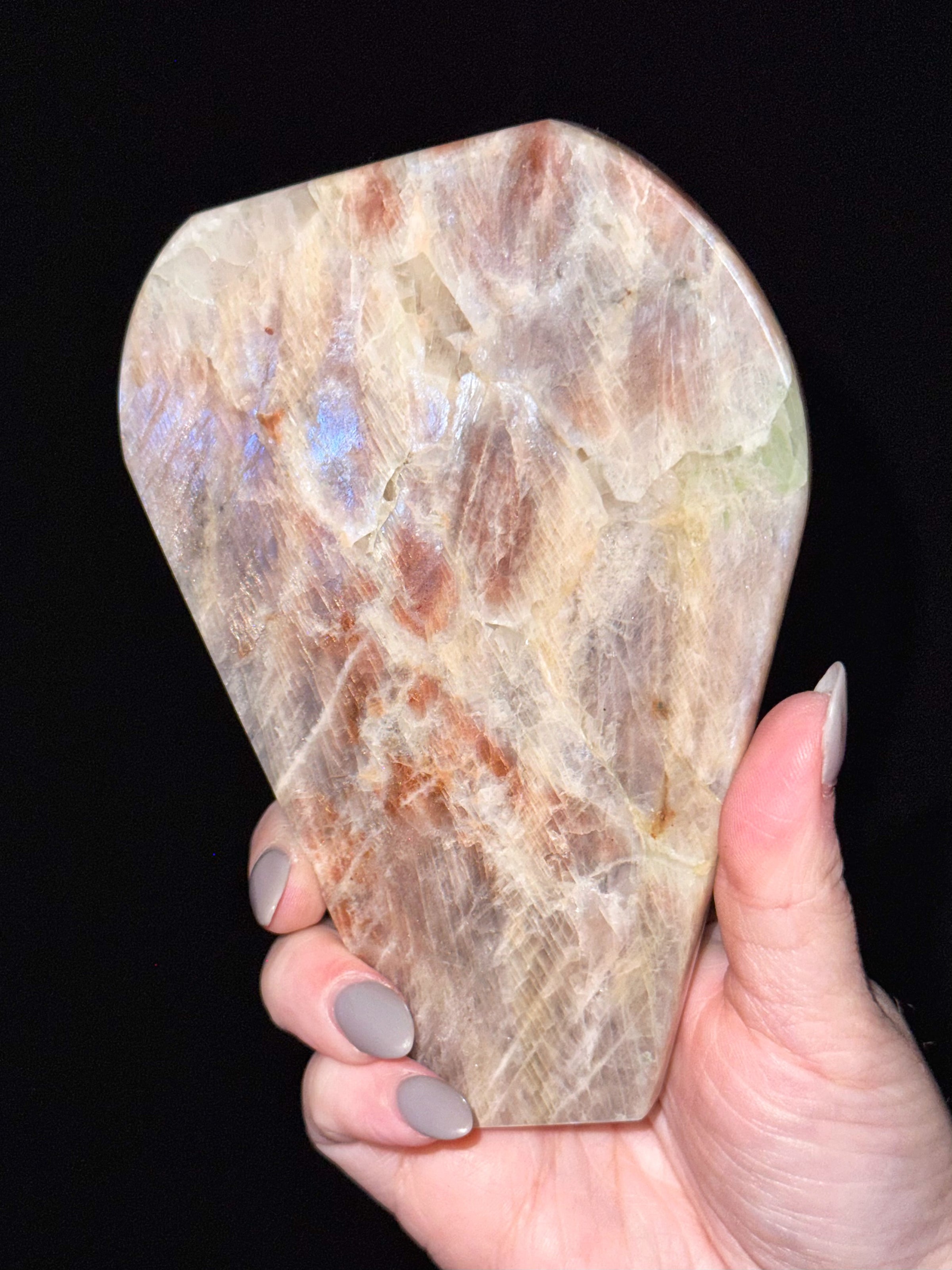 Moonstone with Sunstone Freeform - #6
