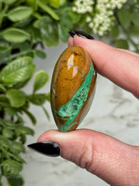 Green Smithsonite Heart - #14