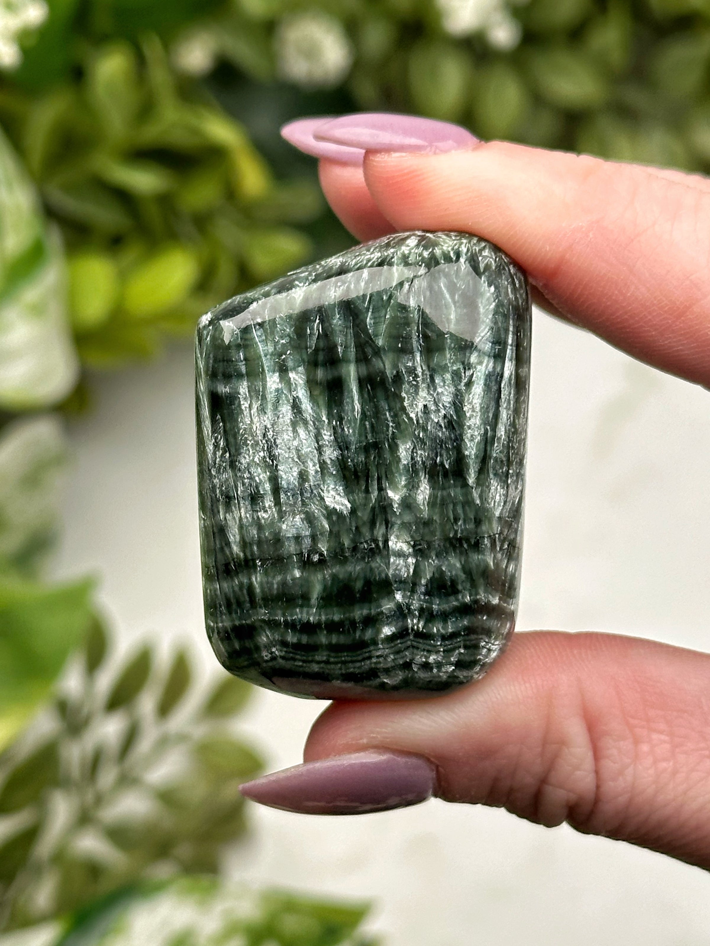 Seraphinite Palmstone - #1