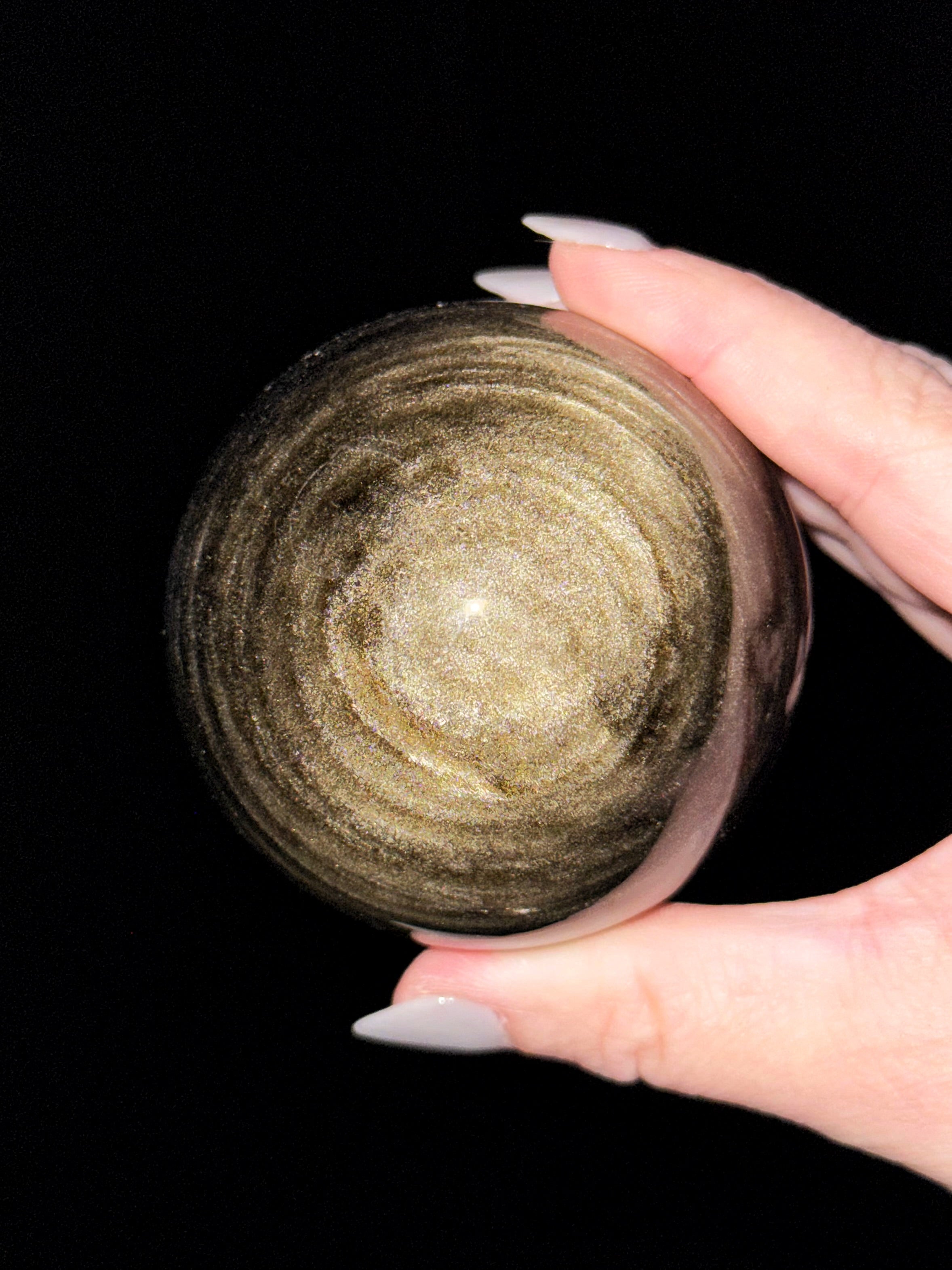 Gold Sheen Obsidian Sphere - #4