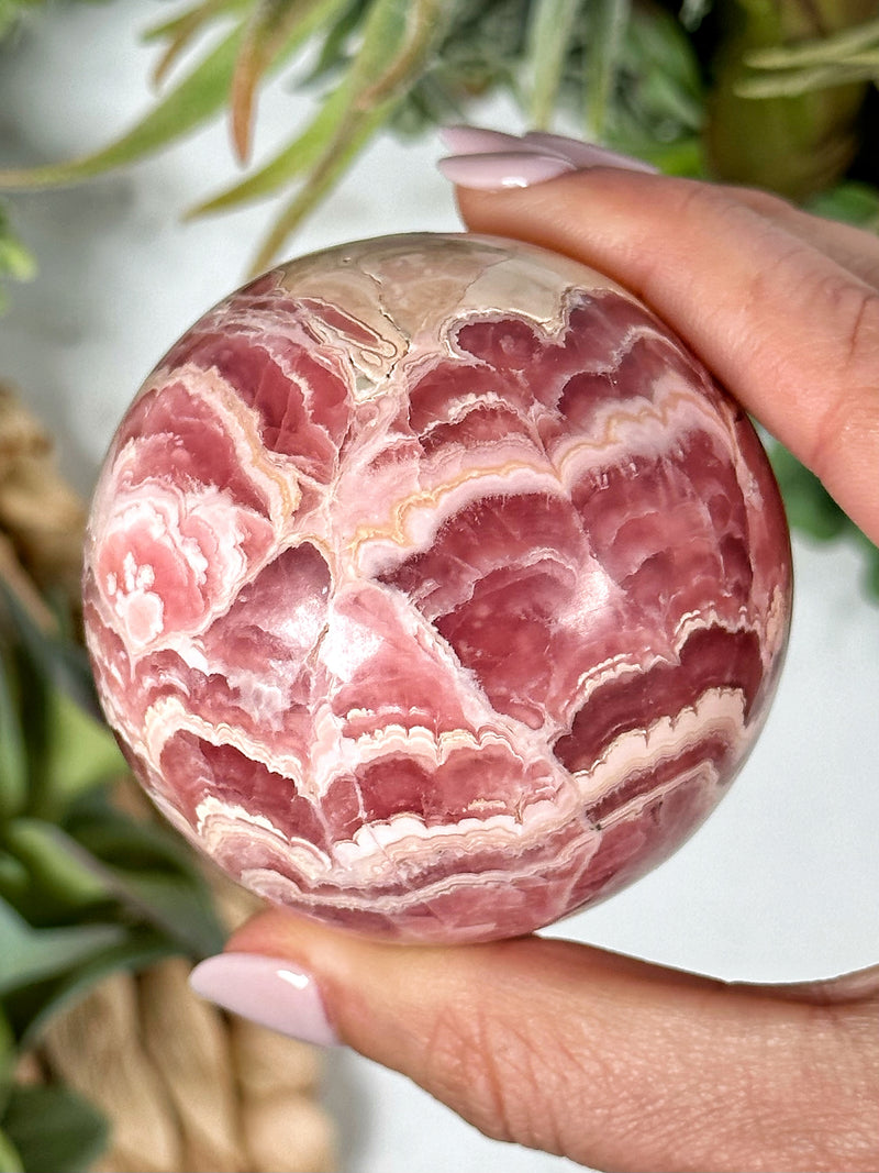 Rhodochrosite Sphere - #1