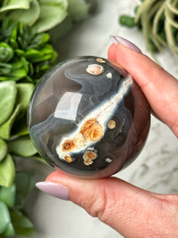 Orca Agate Sphere - #18