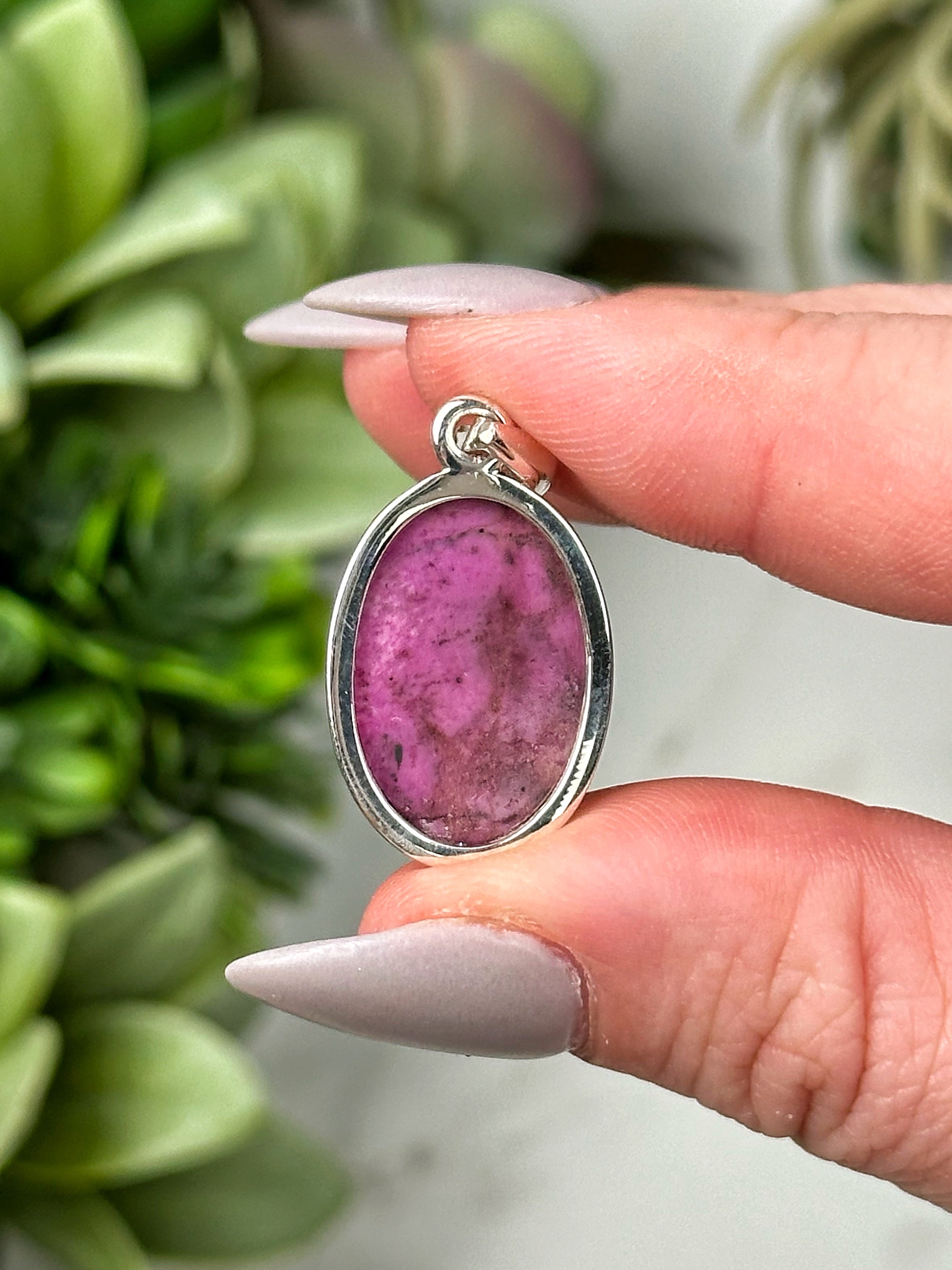 Cobaltoan Calcite Pendants - Heart Chakra - No. 59