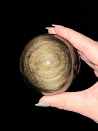 Gold Sheen Obsidian Sphere - #4