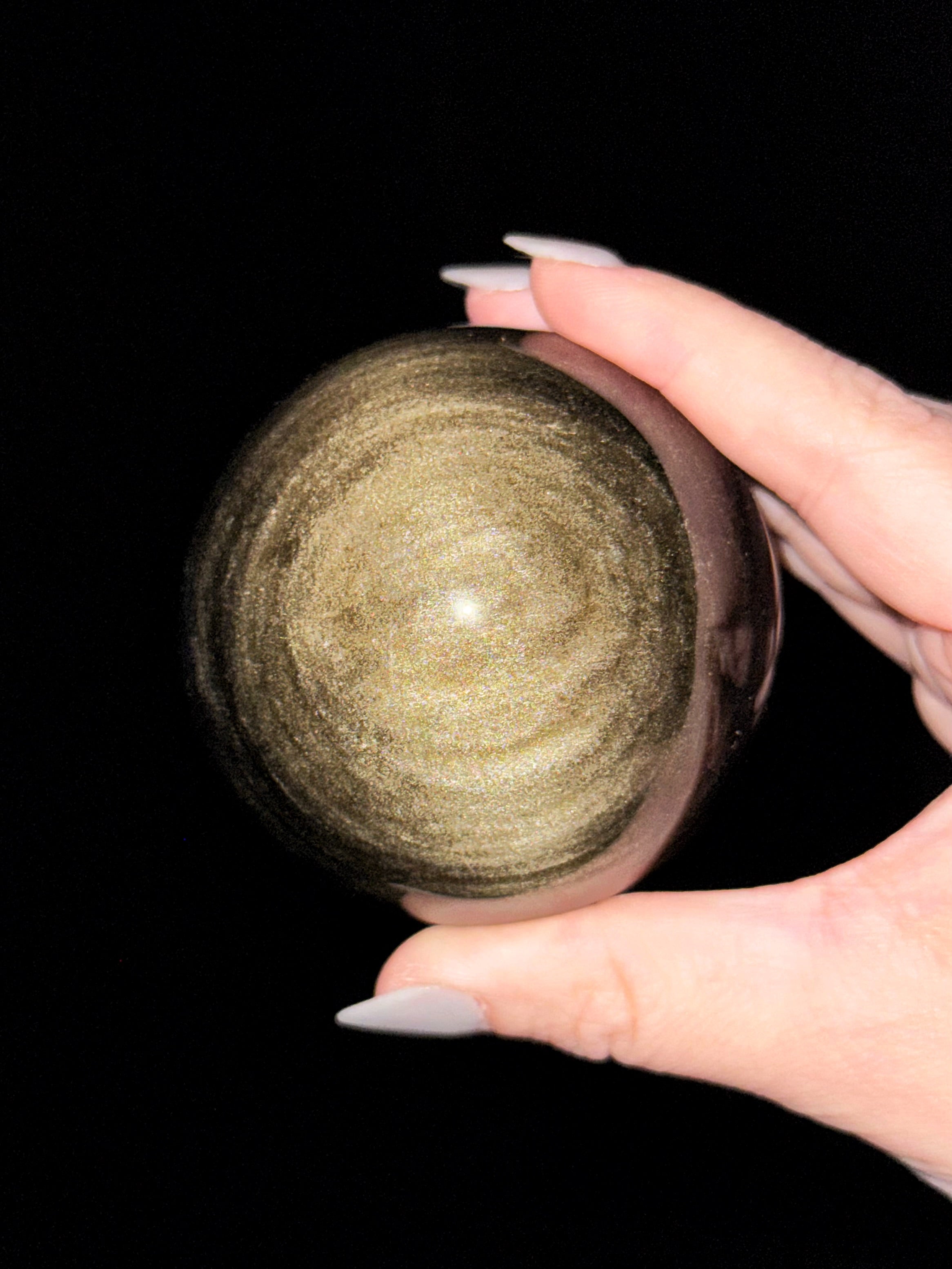 Gold Sheen Obsidian Sphere - #4