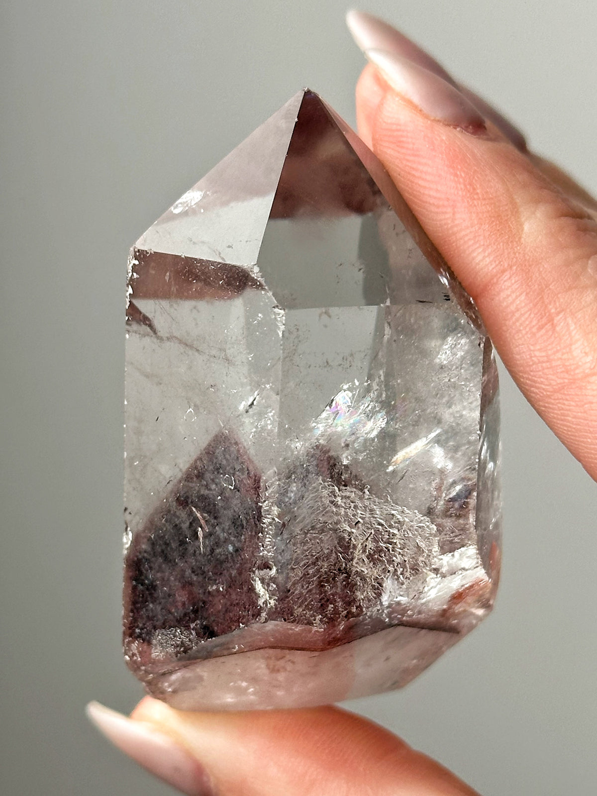 Polished Hematite in Quartz - #20