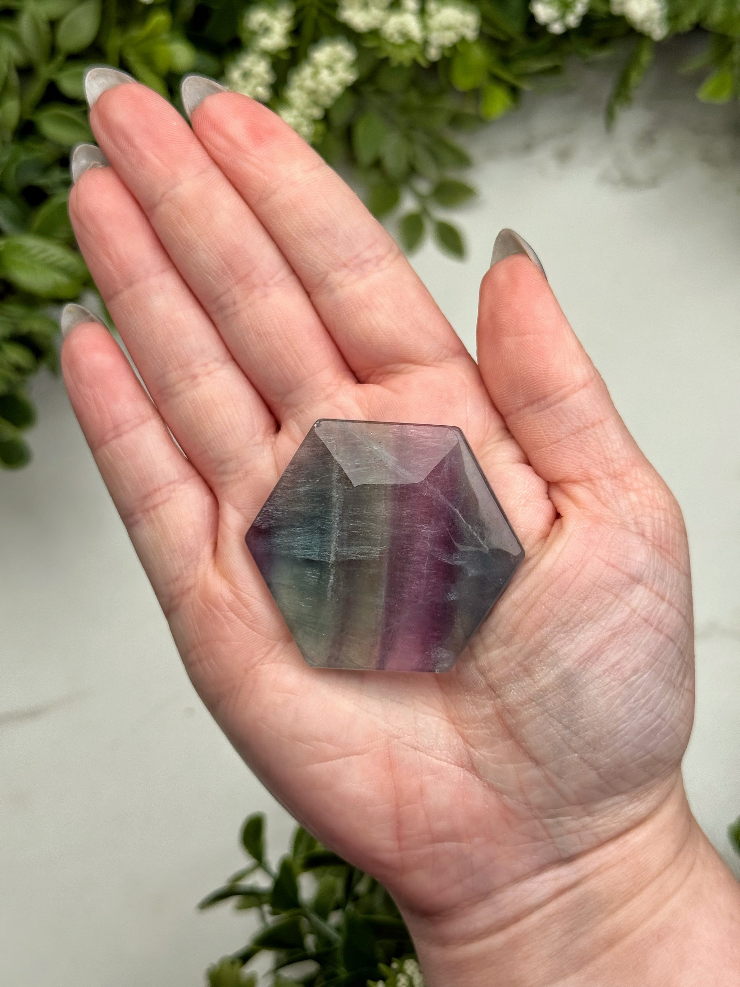 Fluorite Hexagon - #14