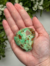 Green Smithsonite Heart - #11