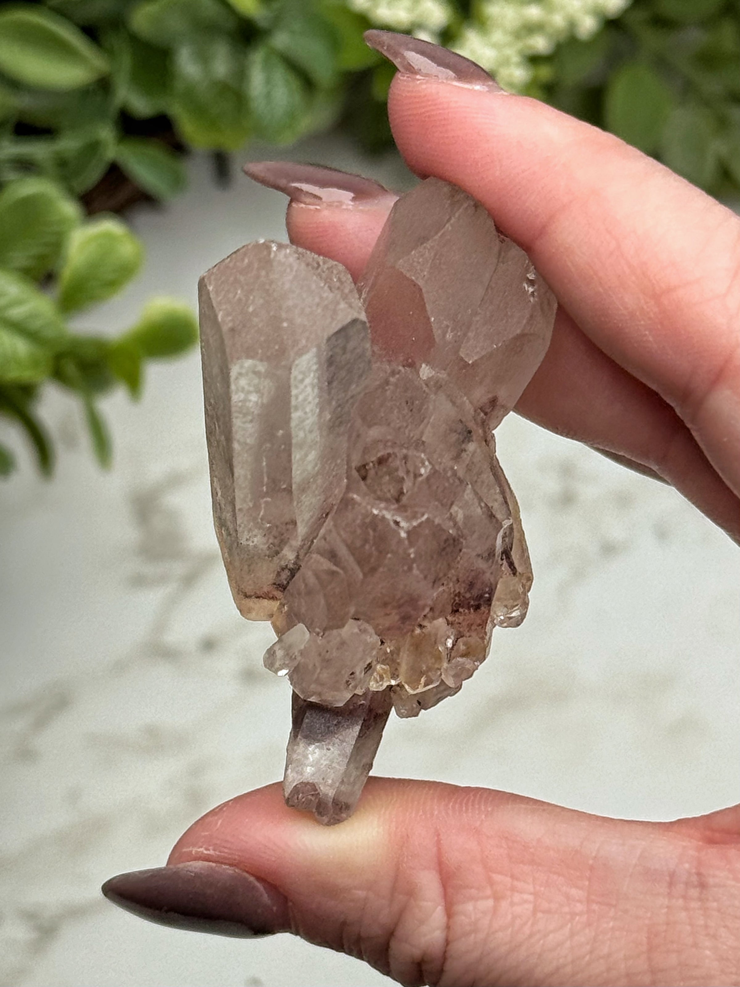 Raw Hematite in Quartz - #17
