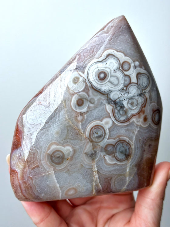 Crazy Lace Agate Amethyst Freeform - #9