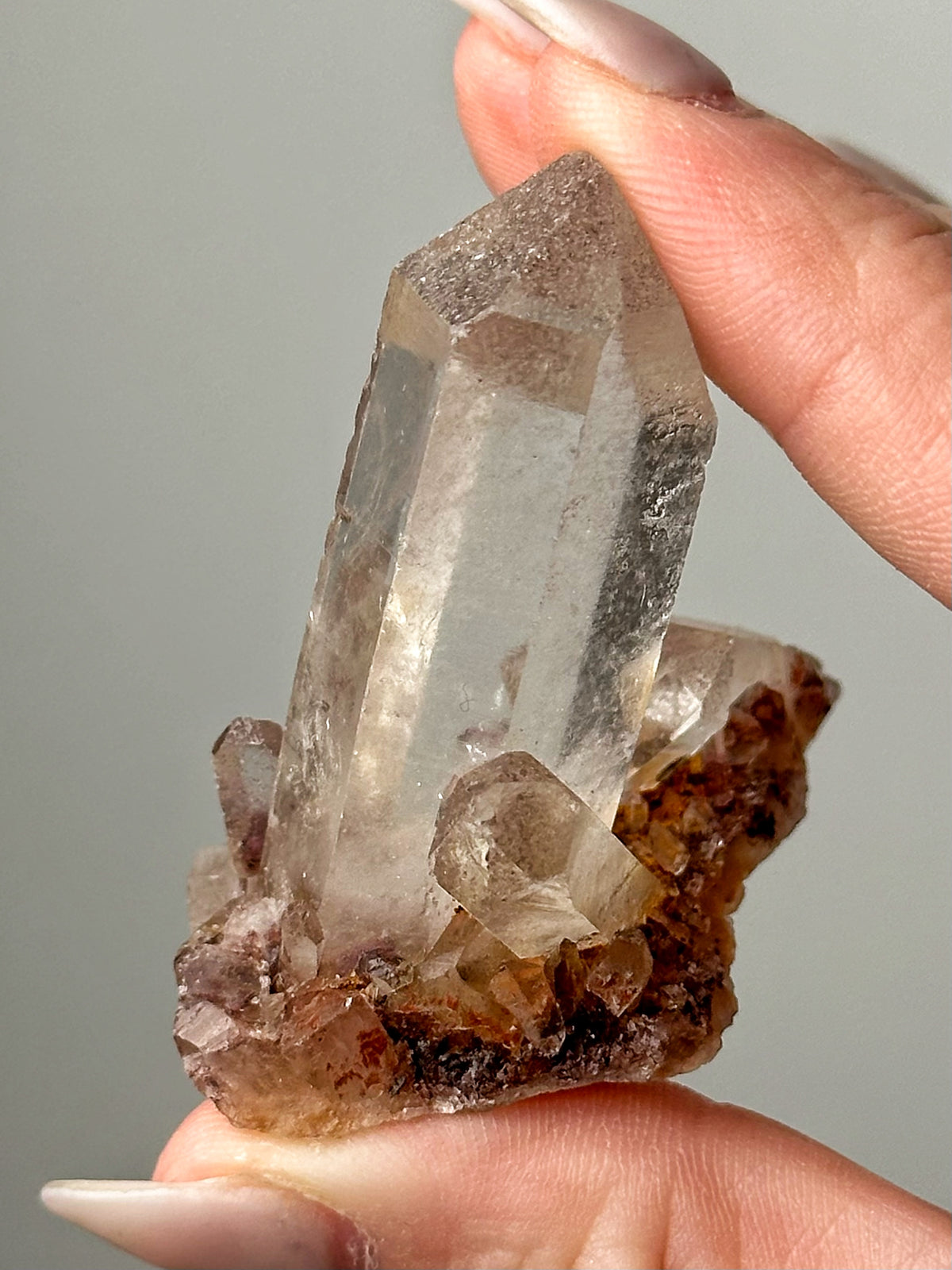 Raw Hematite in Quartz - #11