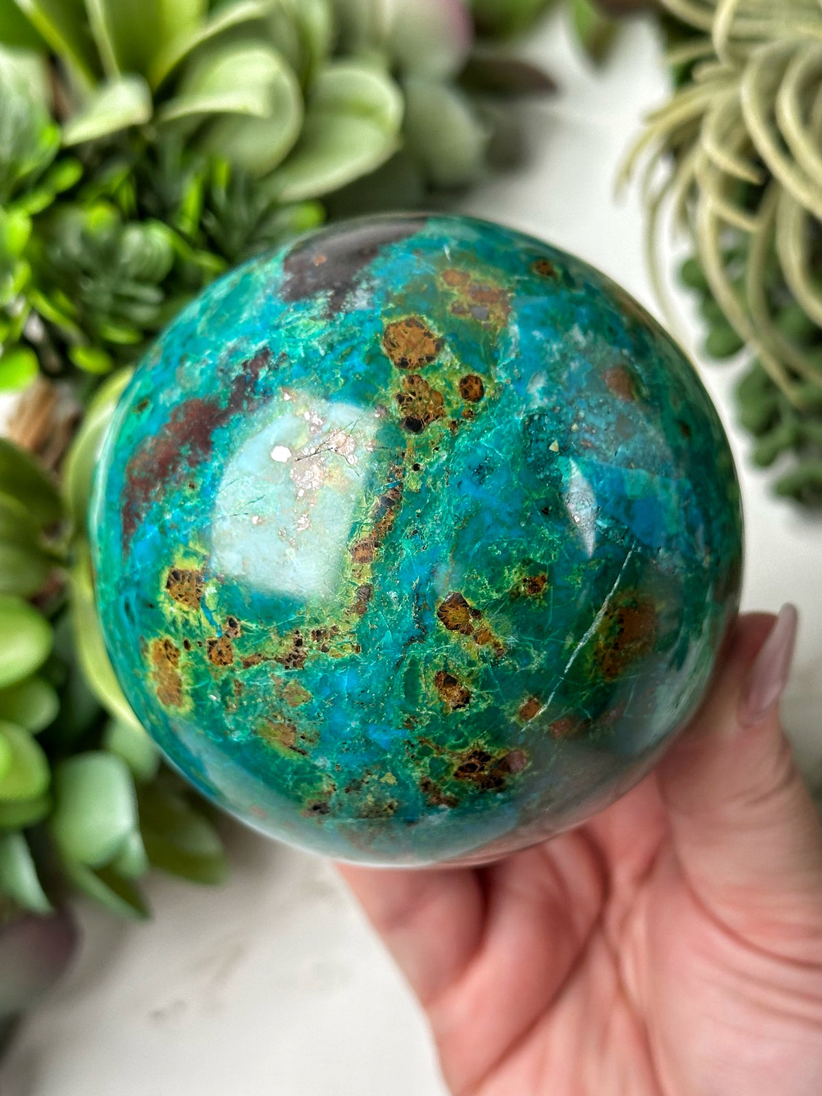 Chrysocolla Sphere - #4