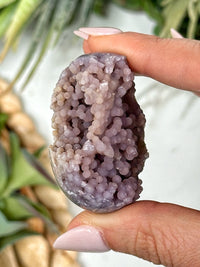 Grape Agate Palmstone - #1