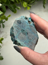Shattuckite with Quartz - #13