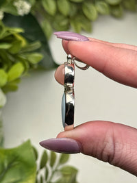 Blue Opal & Rose Quartz Pendant - #3