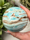 Blue Aragonite Sphere - #5