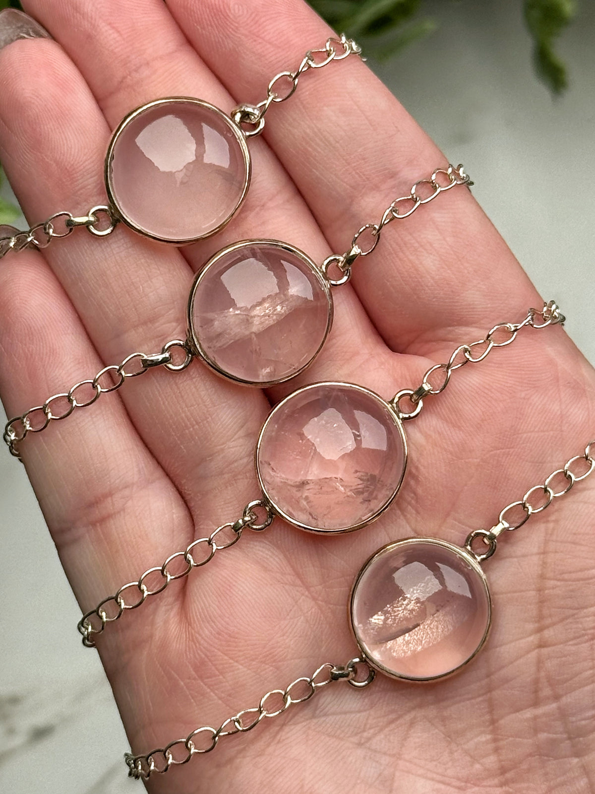 Rose Quartz Bracelets - Heart Chakra - No. 72