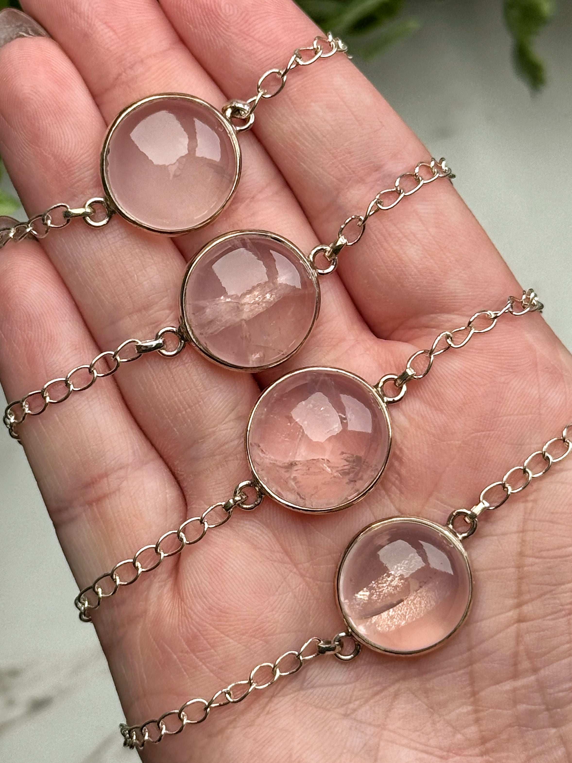 Rose Quartz Bracelets - Heart Chakra - No. 72